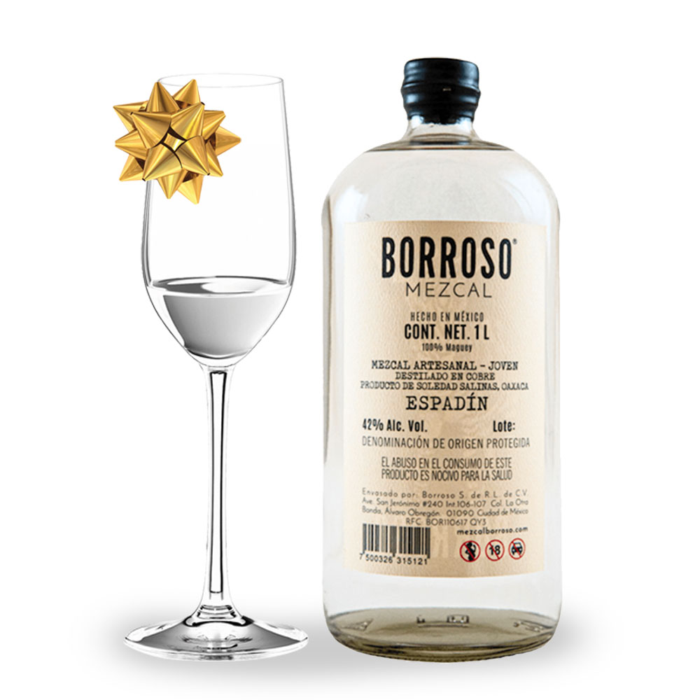 Mezcal Borroso Espadín con Copa Vinum Tequila de REGALO ***PROMOCIÓN WEB***